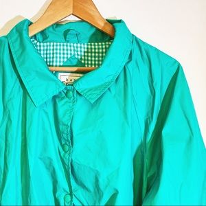 Retro Teal Windbreaker